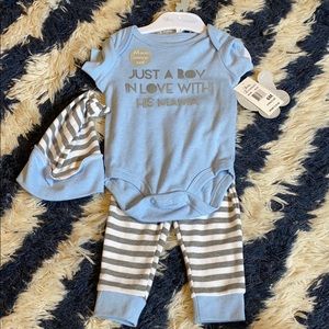 Three piece set baby boy